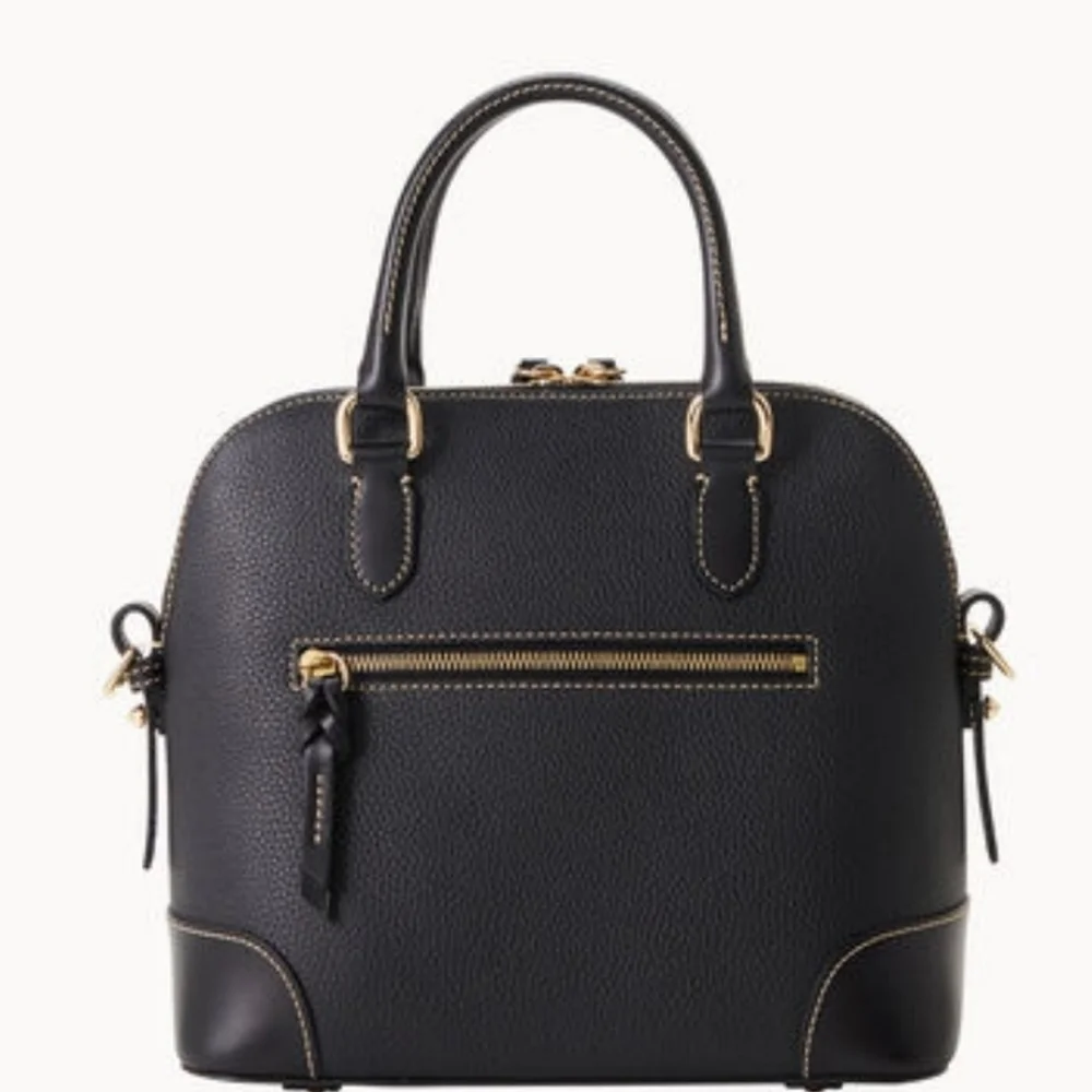 🖤🔹️Dooney & Bourke🔹️ black pebble leather Dome shoulder bag